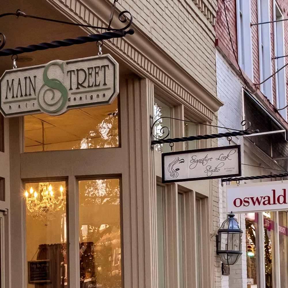 Main Street Business Signs